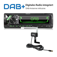 XOMAX XM-RD283 Autorádio s vestavěným tunerem DAB+, FM RDS, sadou Bluetooth handsfree, 2 x USB, SD, MP3, AUX-IN, 1 DIN